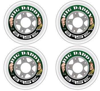 Base Big Daddy Indoor ruote 4pc Set CLEAR 74A