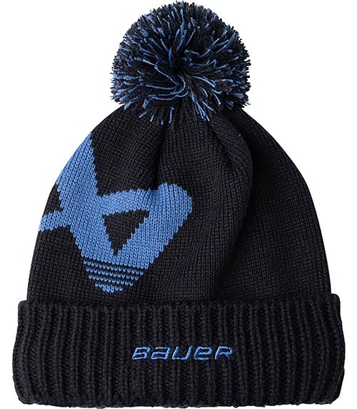 Bauer bøllehat Intarsia Navy- Blue Senior