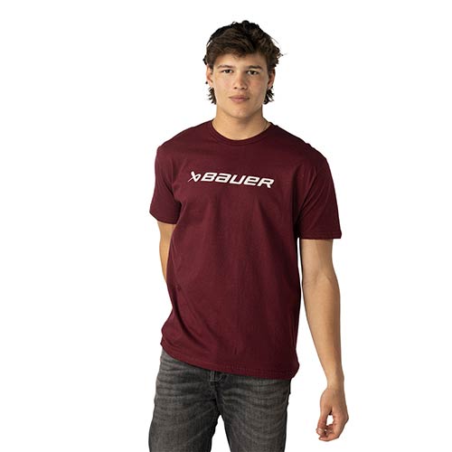 Bauer Everyday Tee kr�tki r�kaw podkoszulek Senior bordowy