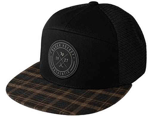 Bauer Fannel Snapback Cap Musta
