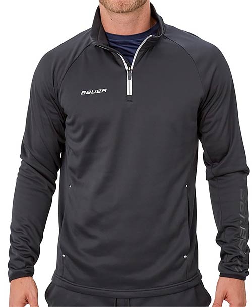 Bauer Fleece 1/4 Zip Top Vapor młodzież Black