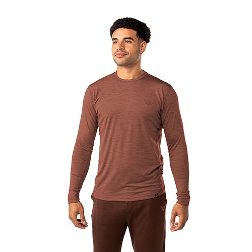 Bauer Fleece LS Tech Tee Senior Cèdre