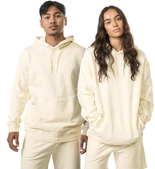 Bauer French Terry Felpa con cappuccio bianco crema Senior