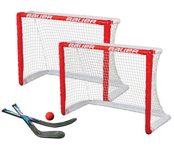 Bauer Genou Hockey 2 x But 30.5" avec mini-btons et ballon
