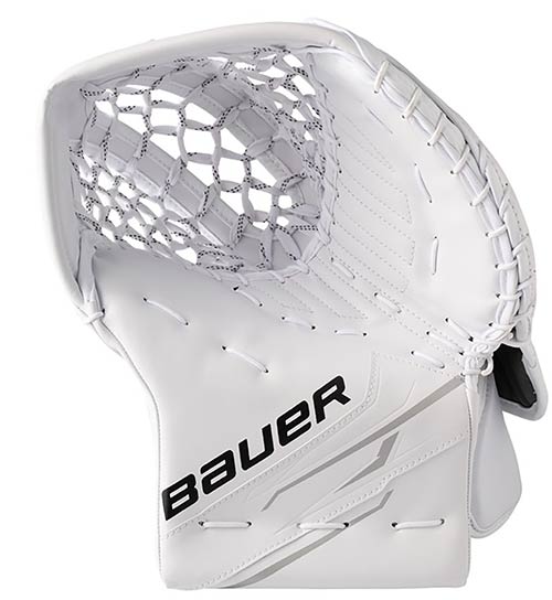 Bauer GSX III Ice Hockey Goalie Catch Glove Junior White