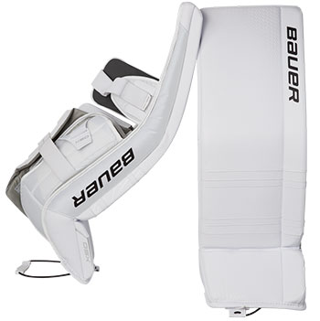 Bauer GSX Målmandsbenskinner Intermediate hvid