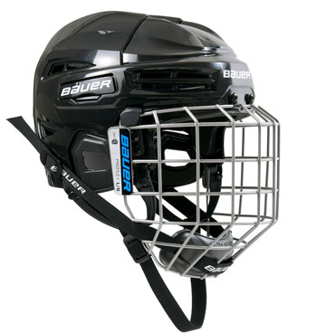 Bauer IMS 5.0 bleu casque combo (incl. Bauer cage) noir