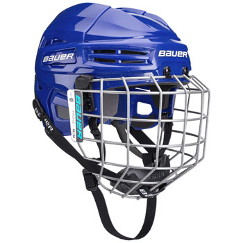 Bauer IMS 5.0 bleu casque combo (incl. Bauer cage)