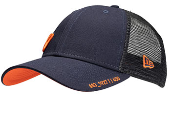 Bauer/ New Era 9Forty Cap Small B- Blau/Orange Senior