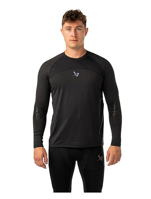 Bauer Pro II Baselayer langarm Oberteil Senior Schwarz