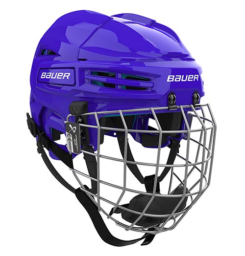 Bauer Prodigy II Helm Combo mit Gitter Bambini Blau
