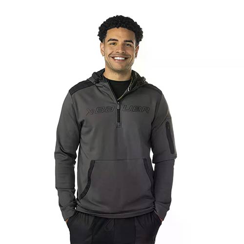 Bauer Puffer Half Zip Chandail Capucho Senior noir