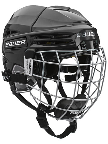 Bauer RE-AKT 100 Helmcombo Bambini inkl. Gitter schwarz