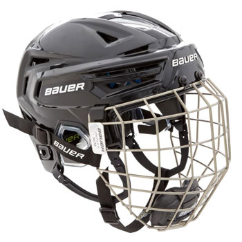 Bauer RE-AKT 150 casco Combo con gabbia nero