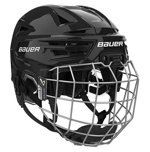 Bauer Re-Akt 155 casco combo con rejilla Infantil negro