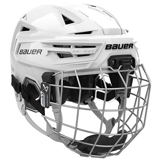 Bauer Re-Akt 155 kask combo z kratą Dziecięcy biały