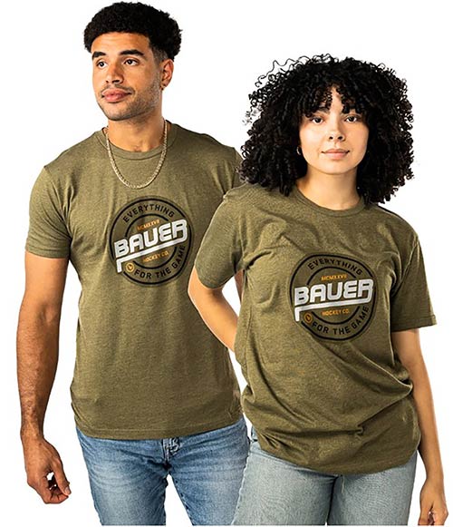 Bauer SS Graphic Tee T-Paita Senior Vihre