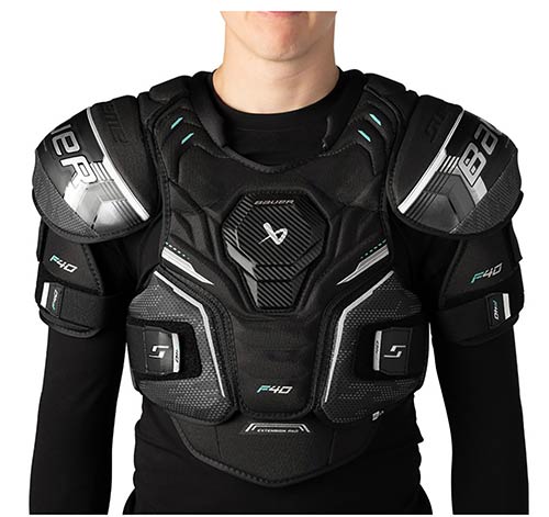 Bauer Supreme F40 protezione spalle da hockey su ghiaccio In