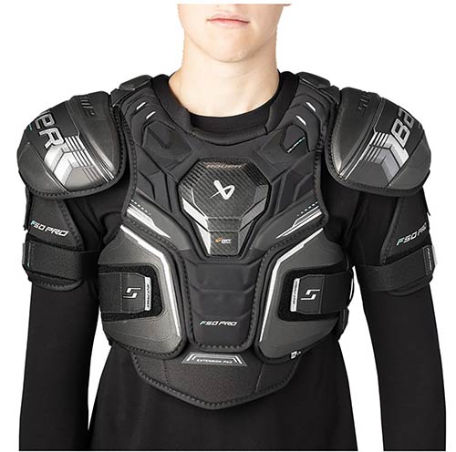 Bauer Supreme F50 Pro hombreras de hockey sobre hielo Junior