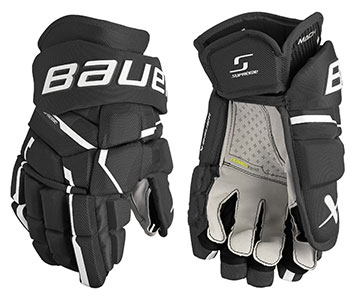 Bauer Supreme Mach handskar Senior svart-vit