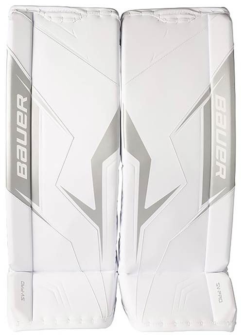 Bauer SV-Pro Jambières gardien Intermédiaire Blanc