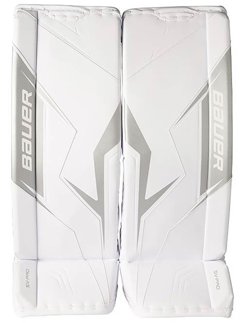 Bauer SV-Pro Målmandsbenskinner Junior Hvid