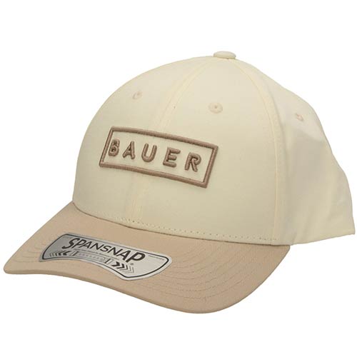 Bauer Twotone Snapback Cap Senior cremet hvid