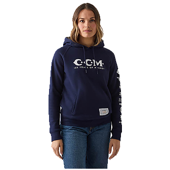 CCM 125 års jubilæum for ishockey Hockyhoodie Damer flåde