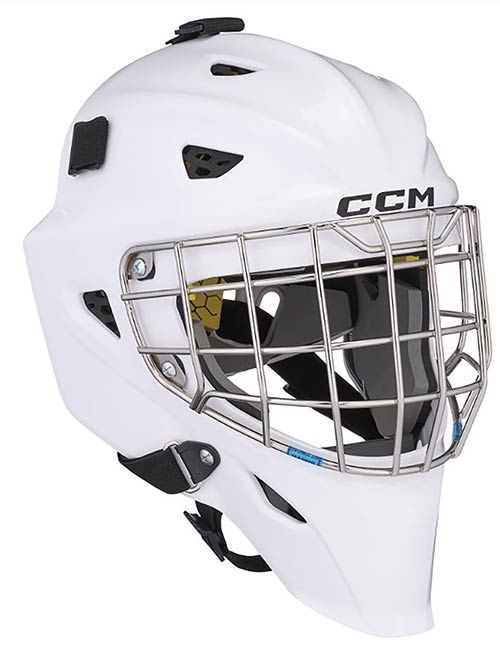 CCM Axis F5 målmandsmaske Junior hvid