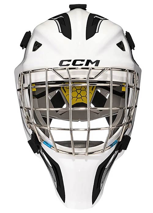 CCM Axis F5 Mask Ungdom hvid-sort