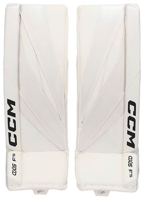 CCM AXIS F9 Målmand Benskinner Senior hvid