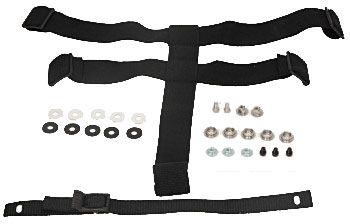 CCM Backplate Straps för goaliemask & snaps boutons set