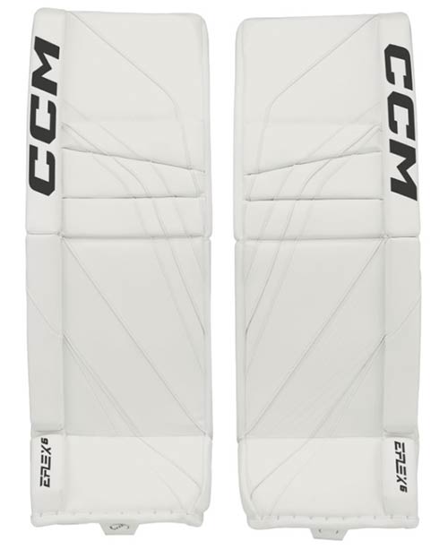 CCM EFLEX 6 Målmand Benskinner Senior hvid