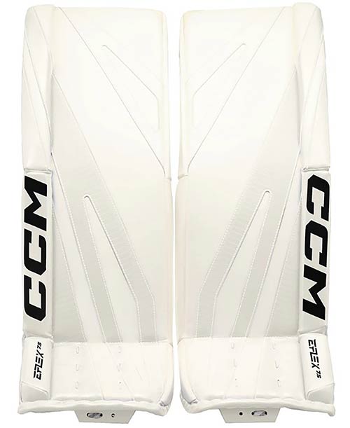 CCM EFLEX 7.5 Goalie Leg Pad Senior white