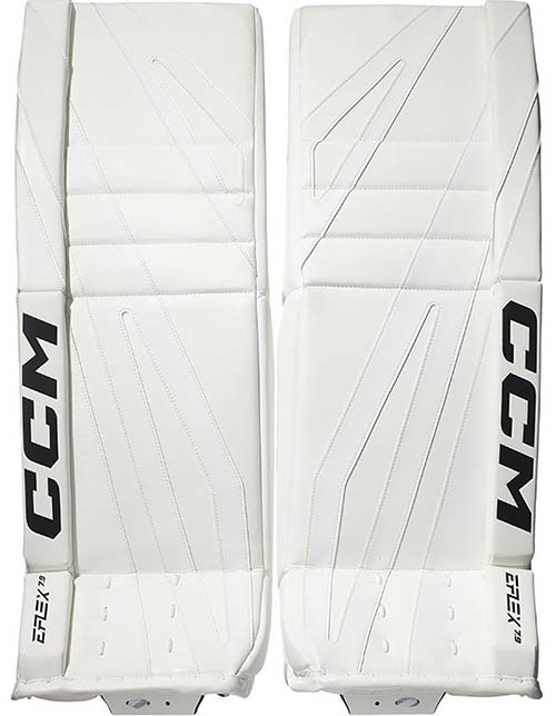 CCM EFLEX 7.9 Målmand Benskinner Senior hvid