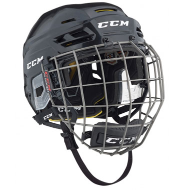 CCM Eishockey Helm Combo Tacks 310 Senior schwarz