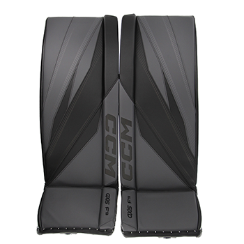 CCM Goalie Pad AXIS F9 Senior Hockey Hielo Pad Negro-Gris