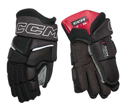 CCM Next II ishockeyhandsker Senior sort-hvid
