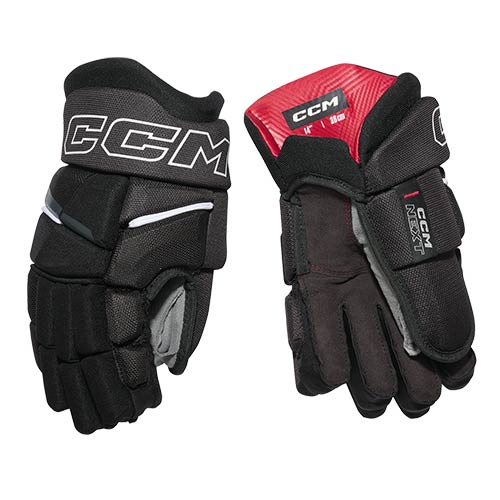 CCM Next II Junior Eishockey Handschuhe schwarz-weiß