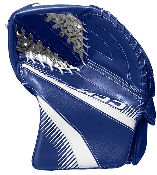 CCM Phenom Gribehandske Junior Toronto blå-hvid