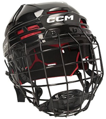 CCM Tacks 70 casco combo Senior negro casco con rejilla