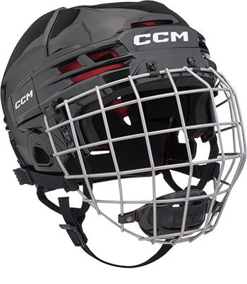 CCM Tacks 70 casco con griglia bambino nero