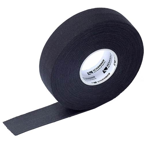 Hockeyklubba Bandduk 25m x 25mm svart