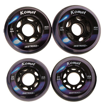 Instrike Komet 82A Outdoor Profi Wheel Set of 4 outdoor