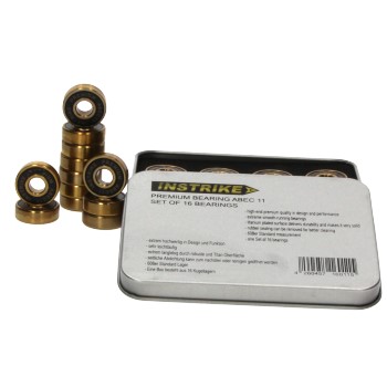 INSTRIKE Premium Skate Bearing Abec 11 sæt med 16 lejer