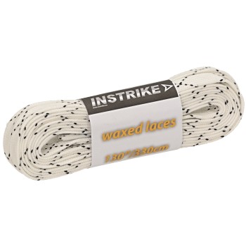 Instrike Waxed Laces 130" - 330cm white (size 10-13)