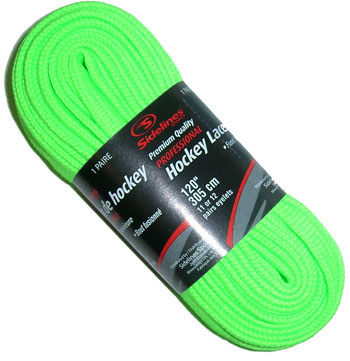 Laces waxed neon green