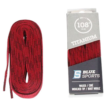 Laces waxed red