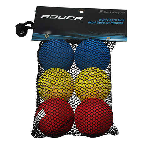 Paquete de 6 pelotas de espuma Bauer