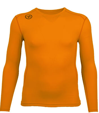 Warrior Compression LS Shirt junior orange